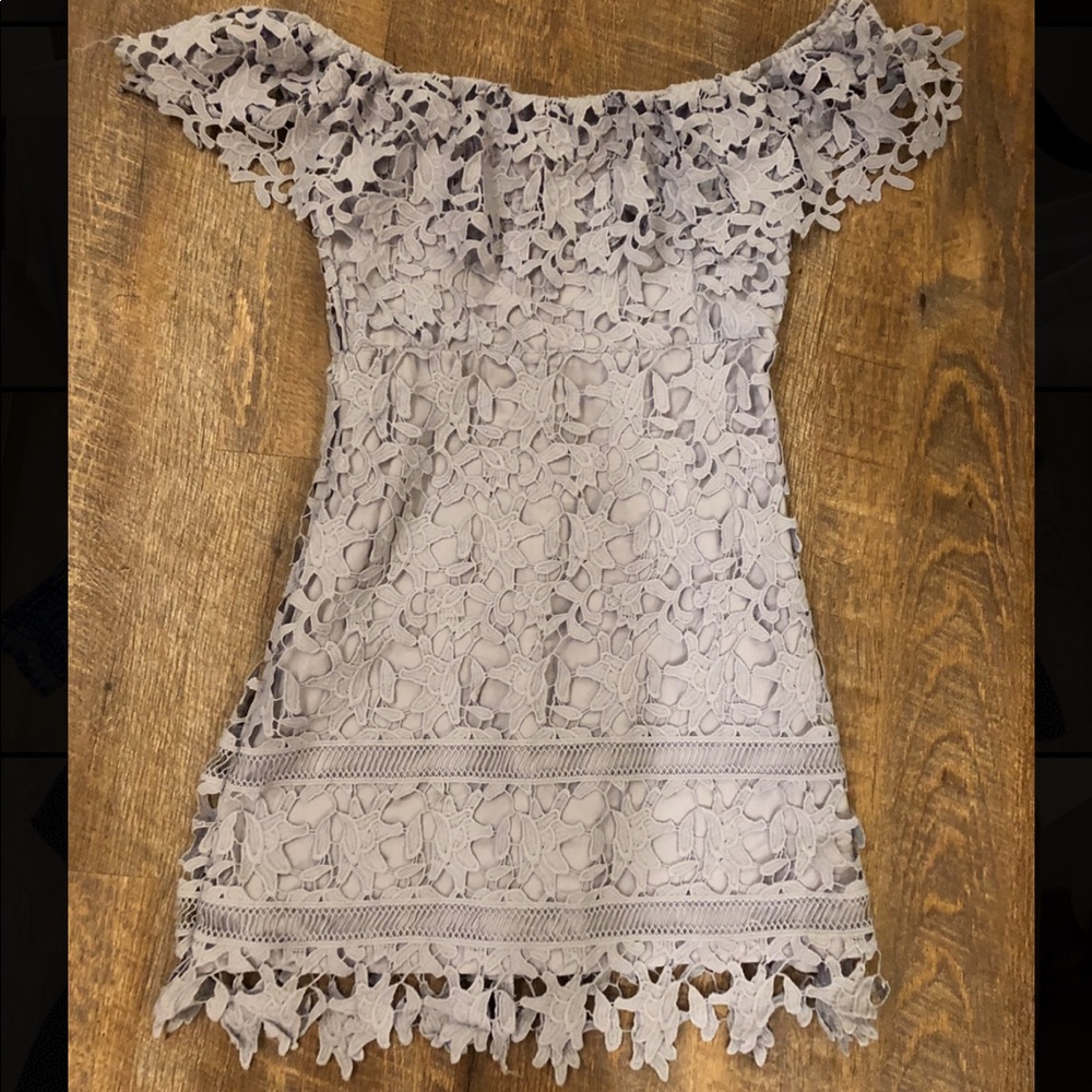 ASTR THE LABEL off the shoulder dress